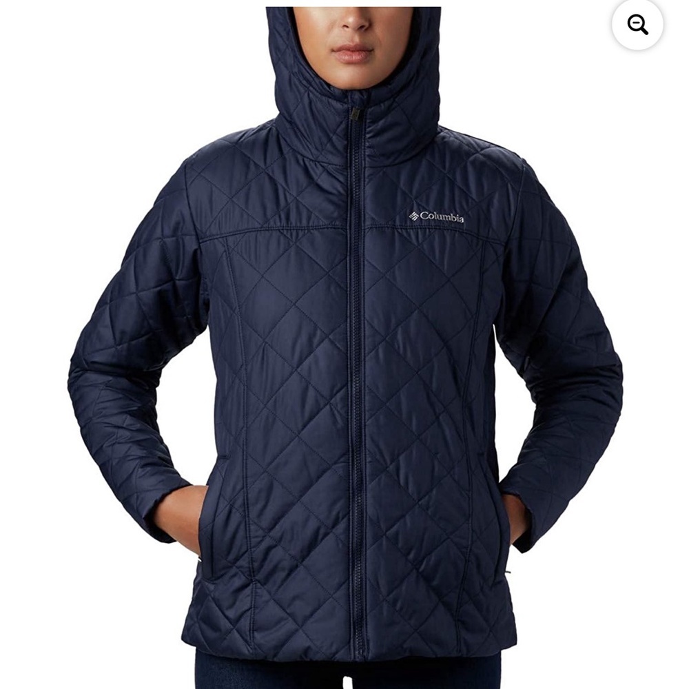 Columbia Womens Copper Crest Hooded Jacket Dark Nocturnal - Picture 4 of 8